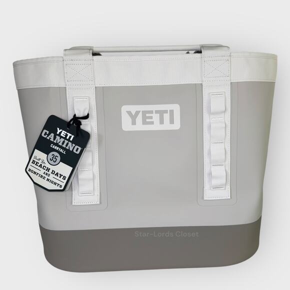 YETI Camino Carryall 35L Taupe Waterproof Tote Bag Durable Gym Beach Travel NWT - Picture 1 of 7
